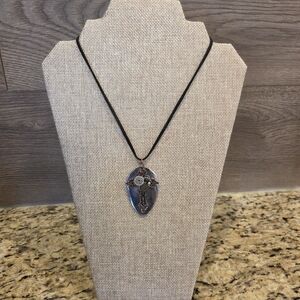 Upcycled Spoon Necklace With Steam Punk Cross